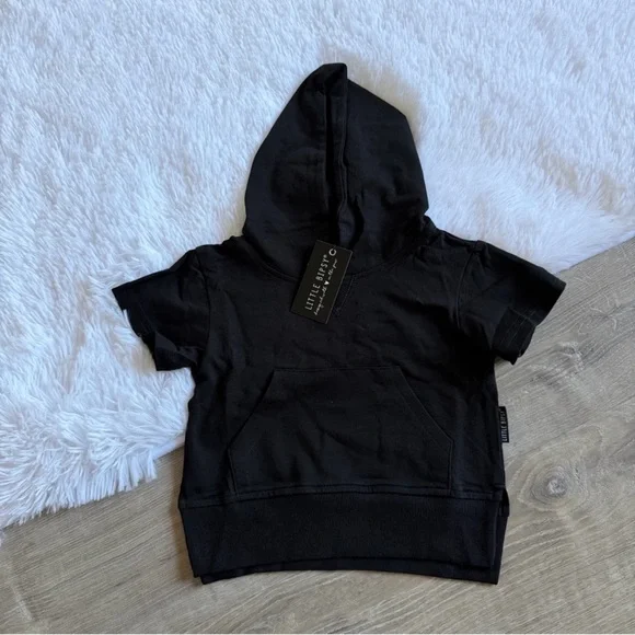 Little Bipsy Black Hoodie and Twill Cargo Pants Set 12-18 month NWT - Picture 3 of 13